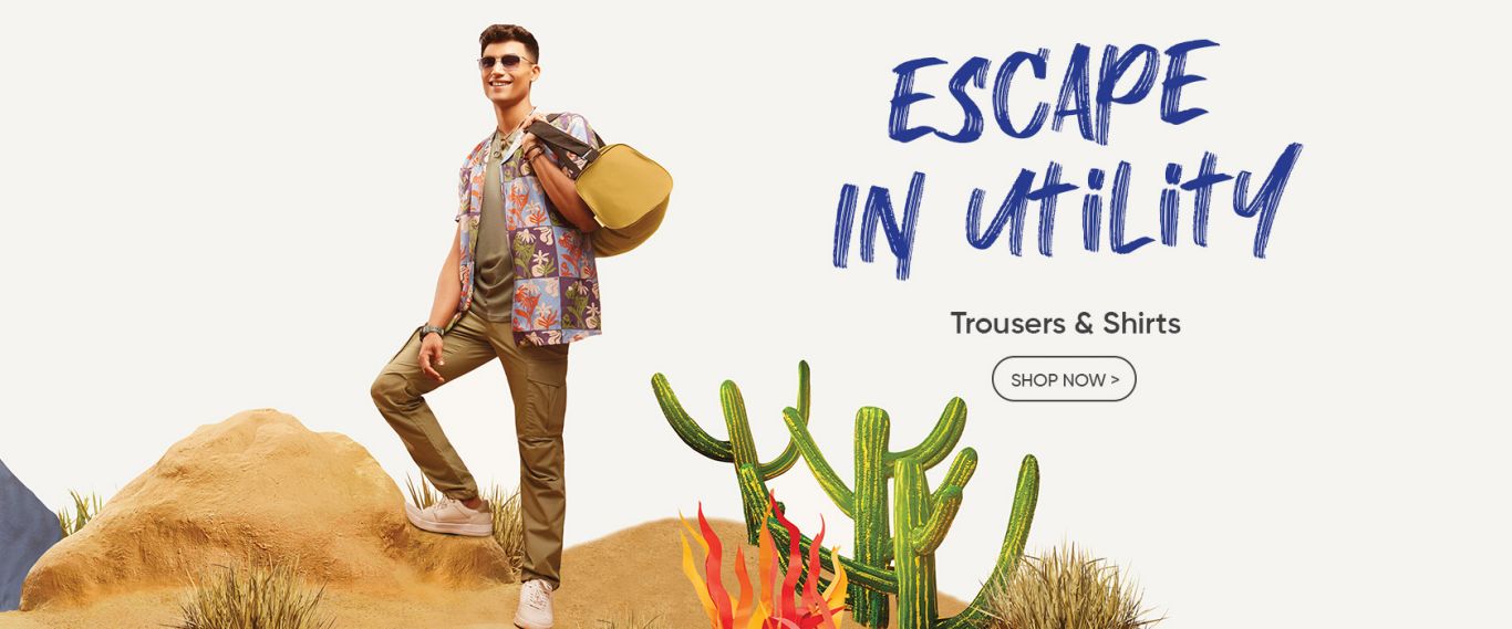 Escape In Utility - Trousers & Shirts